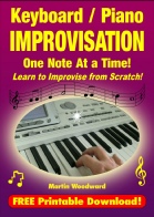 Keyboard / Piano Improvisation One note at a TIme - jpeg